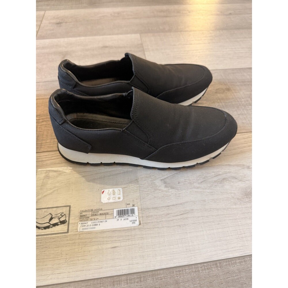 Prada Sneakers, Womens,  Calzature Donna, Nylon Tech, Black, Size 38
